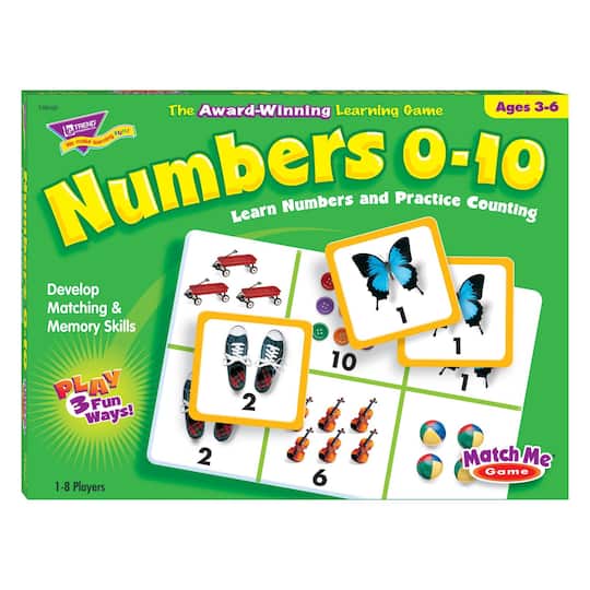 Trend Enterprises® Numbers 0-10 Match Me Games
